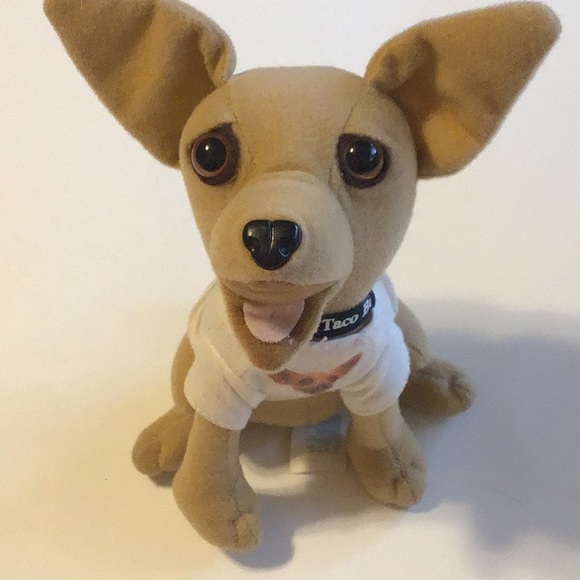 Chihuahua Yo Quiero Taco Bell Dog Plush Stuffed w Photo Shirt 6" Plush Applause - Picture 4 of 15